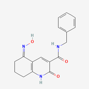 (5Z)-N-Benzyl-5-hydroxyimino-2-oxo-1,6,7,8-tetrahydroquinoline-3-carboxamide