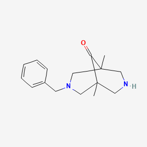 molecular formula C16H22N2O B2697942 3-苄基-1,5-二甲基-3,7-二氮杂双环[3.3.1]壬烷-9-酮 CAS No. 107606-88-2