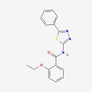 molecular formula C17H15N3O2S B2697943 2-ethoxy-N-(5-phenyl-1,3,4-thiadiazol-2-yl)benzamide CAS No. 476463-09-9