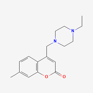 4-[(4-ethylpiperazin-1-yl)methyl]-7-methyl-2H-chromen-2-one
