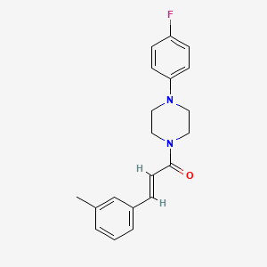 molecular formula C20H21FN2O B2697948 (2E)-1-[4-(4-fluorophenyl)piperazinyl]-3-(3-methylphenyl)prop-2-en-1-one CAS No. 329779-87-5