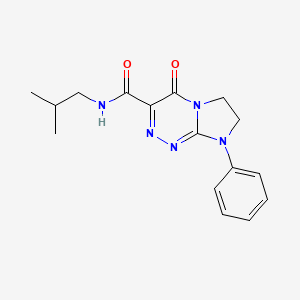 molecular formula C16H19N5O2 B2697950 N-isobutyl-4-oxo-8-phenyl-4,6,7,8-tetrahydroimidazo[2,1-c][1,2,4]triazine-3-carboxamide CAS No. 946381-75-5