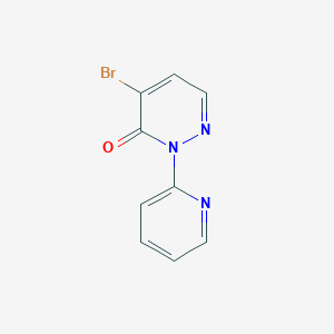 molecular formula C9H6BrN3O B2697991 4-Bromo-2-(pyridin-2-yl)-2,3-dihydropyridazin-3-one CAS No. 2251053-93-5