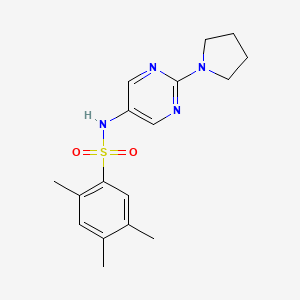 2,4,5-trimethyl-N-(2-(pyrrolidin-1-yl)pyrimidin-5-yl)benzenesulfonamide