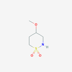 molecular formula C5H11NO3S B2698001 4-Methoxy-1,2-thiazinane 1,1-dioxide CAS No. 291514-18-6