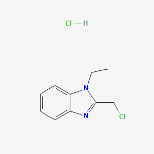 2-(Chloromethyl)-1-ethylbenzimidazole;hydrochloride