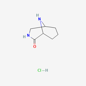 3,9-Diazabicyclo[3.3.1]nonan-2-one;hydrochloride