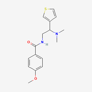 N-(2-(dimethylamino)-2-(thiophen-3-yl)ethyl)-4-methoxybenzamide