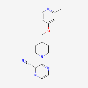 3-[4-[(2-Methylpyridin-4-yl)oxymethyl]piperidin-1-yl]pyrazine-2-carbonitrile