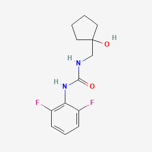 molecular formula C13H16F2N2O2 B2698042 1-(2,6-二氟苯基)-3-((1-羟基环戊基)甲基)脲 CAS No. 1219842-43-9