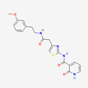 molecular formula C20H20N4O4S B2698058 N-(4-(2-((3-甲氧基苯乙基)氨基)-2-氧代乙基)噻唑-2-基)-2-氧代-1,2-二氢吡啶-3-羧酰胺 CAS No. 946207-60-9