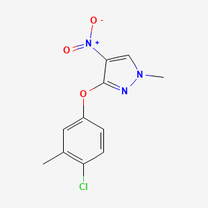 3-(4-chloro-3-methylphenoxy)-1-methyl-4-nitro-1H-pyrazole