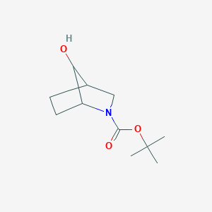 molecular formula C11H19NO3 B2698064 tert-Butyl 7-hydroxy-2-azabicyclo[2.2.1]heptane-2-carboxylate CAS No. 1221818-31-0
