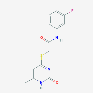 N-(3-fluorophenyl)-2-[(6-methyl-2-oxo-1H-pyrimidin-4-yl)sulfanyl]acetamide