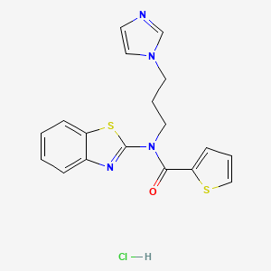 N-(3-(1H-imidazol-1-yl)propyl)-N-(benzo[d]thiazol-2-yl)thiophene-2-carboxamide hydrochloride