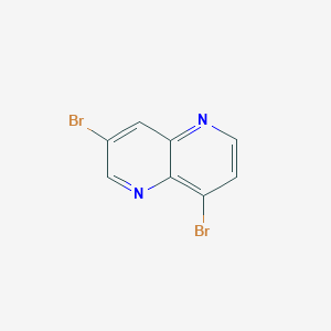 molecular formula C8H4Br2N2 B2698077 3,8-Dibromo-1,5-naphthyridine CAS No. 154015-16-4