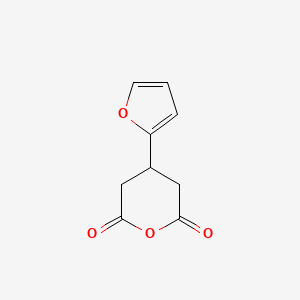 molecular formula C9H8O4 B2698088 4-(呋喃-2-基)氧杂环己二酮 CAS No. 1268140-00-6