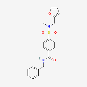 N-benzyl-4-[furan-2-ylmethyl(methyl)sulfamoyl]benzamide