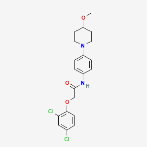 molecular formula C20H22Cl2N2O3 B2698099 2-(2,4-Dichlorophenoxy)-N-[4-(4-methoxypiperidin-1-YL)phenyl]acetamide CAS No. 1798037-48-5