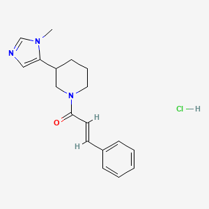 (E)-1-[3-(3-Methylimidazol-4-yl)piperidin-1-yl]-3-phenylprop-2-en-1-one;hydrochloride