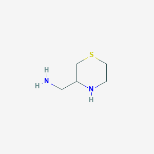 molecular formula C5H12N2S B2698116 Thiomorpholin-3-ylmethanamine CAS No. 103742-33-2