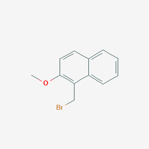 molecular formula C12H11BrO B2698122 1-(1-Bromomethyl)-2-methoxynaphthalene CAS No. 91571-00-5