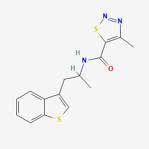 N-(1-(benzo[b]thiophen-3-yl)propan-2-yl)-4-methyl-1,2,3-thiadiazole-5-carboxamide