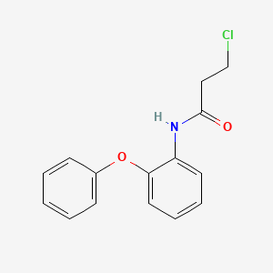 molecular formula C15H14ClNO2 B2698140 3-chloro-N-(2-phenoxyphenyl)propanamide CAS No. 93944-73-1