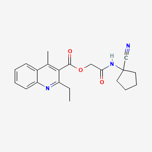 [(1-Cyanocyclopentyl)carbamoyl]methyl 2-ethyl-4-methylquinoline-3-carboxylate