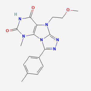 5-(2-Methoxyethyl)-1-methyl-8-(4-methylphenyl)purino[8,9-c][1,2,4]triazole-2,4-dione