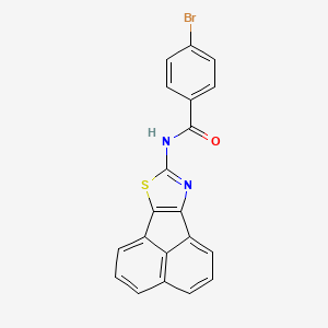 molecular formula C20H11BrN2OS B2698167 N-acenaphthyleno[1,2-d][1,3]thiazol-8-yl-4-bromobenzamide CAS No. 536729-09-6