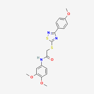 N-(3,4-dimethoxyphenyl)-2-((3-(4-methoxyphenyl)-1,2,4-thiadiazol-5-yl)thio)acetamide
