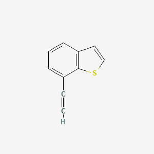 molecular formula C10H6S B2698185 7-乙炔基-1-苯并噻吩 CAS No. 1516575-71-5
