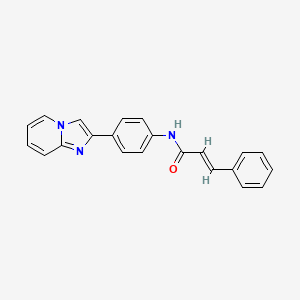 molecular formula C22H17N3O B2698186 N-(4-(imidazo[1,2-a]pyridin-2-yl)phenyl)cinnamamide CAS No. 887198-13-2