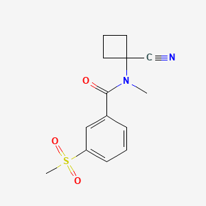 N-(1-cyanocyclobutyl)-3-methanesulfonyl-N-methylbenzamide