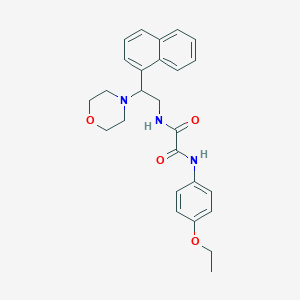 molecular formula C26H29N3O4 B2698228 N1-(4-ethoxyphenyl)-N2-(2-morpholino-2-(naphthalen-1-yl)ethyl)oxalamide CAS No. 941977-41-9