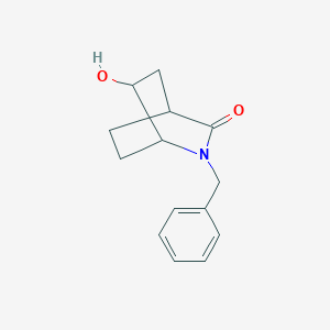 molecular formula C14H17NO2 B2698240 2-Benzyl-6-hydroxy-2-azabicyclo[2.2.2]octan-3-one CAS No. 38025-71-7