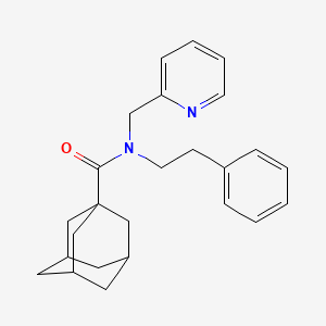 N-(2-phenylethyl)-N-[(pyridin-2-yl)methyl]adamantane-1-carboxamide
