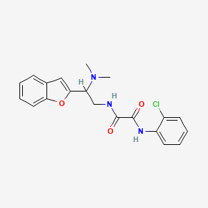 N1-(2-(benzofuran-2-yl)-2-(dimethylamino)ethyl)-N2-(2-chlorophenyl)oxalamide