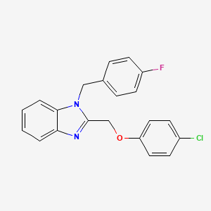 2-[(4-chlorophenoxy)methyl]-1-(4-fluorobenzyl)-1H-benzimidazole