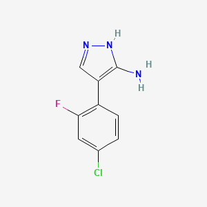 4-(4-chloro-2-fluorophenyl)-1H-pyrazol-3-amine