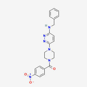 N-benzyl-6-[4-(4-nitrobenzoyl)piperazin-1-yl]pyridazin-3-amine