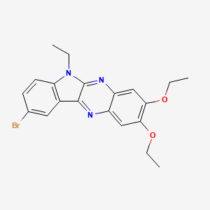 molecular formula C20H20BrN3O2 B2698325 9-bromo-2,3-diethoxy-6-ethyl-6H-indolo[2,3-b]quinoxaline CAS No. 500266-42-2