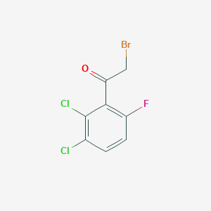 molecular formula C8H4BrCl2FO B2698330 2,3-Dichloro-6-fluorophenacyl bromide CAS No. 886762-53-4