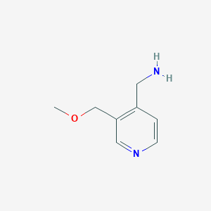 molecular formula C8H12N2O B2698337 [3-(Methoxymethyl)pyridin-4-yl]methanamine CAS No. 1782796-74-0