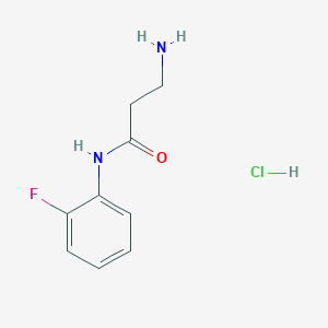 molecular formula C9H11FN2O B2698363 N~1~-(2-fluorophenyl)-beta-alaninamide CAS No. 938515-68-5