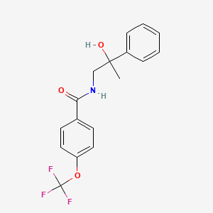 molecular formula C17H16F3NO3 B2698379 N-(2-hydroxy-2-phenylpropyl)-4-(trifluoromethoxy)benzamide CAS No. 1421585-27-4