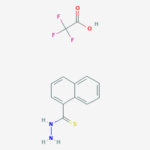 molecular formula C13H11F3N2O2S B2698381 Naphthalene-1-carbothiohydrazide 2,2,2-trifluoroacetate CAS No. 1956319-83-7