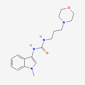 molecular formula C17H24N4O2 B2698388 1-(1-methyl-1H-indol-3-yl)-3-(3-morpholinopropyl)urea CAS No. 899753-58-3