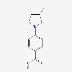 molecular formula C12H15NO2 B2698416 4-(3-Methylpyrrolidin-1-yl)benzoic acid CAS No. 1291893-97-4